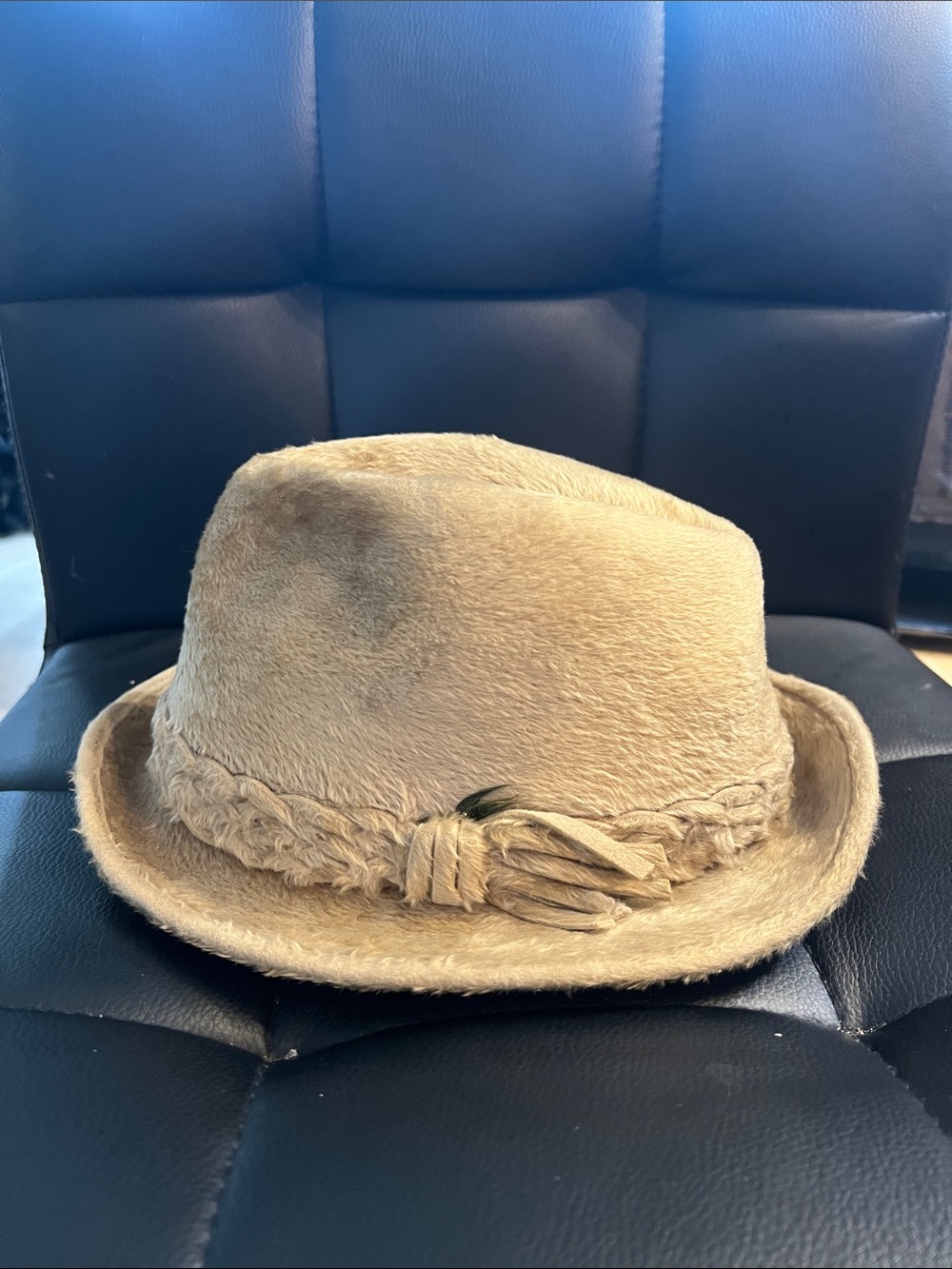 Stetson vintage Beige Women's Fedora with Braided Band